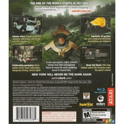 Alone In The Dark Inferno Ps3 (Jogo Midia Fisica) (Playstation 3)