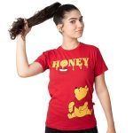 Camiseta Baby Look Ursinho Pooh Honey (Tam M)
