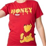 Camiseta Baby Look Ursinho Pooh Honey (Tam M)