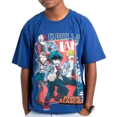 Camiseta Infantil My Hero Academia (Tam 12)