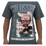 Camiseta Unissex Attack On Titan (Tam M) Camiseta Unissex Attack On Titan (Tam M)