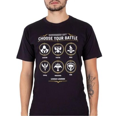 Camiseta Unissex League Of Legends Choose Battle (Tam Gg)