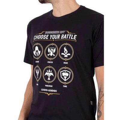 Camiseta Unissex League Of Legends Choose Battle (Tam Gg)