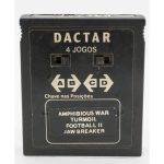 Cartucho 4 Em 1 Atari 2600 (Jogos Amphibious War, Turmoll, Football Ii E Jaw Breaker) (Dactar)