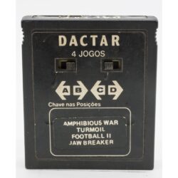 Cartucho 4 Em 1 Atari 2600 (Jogos Amphibious War, Turmoll, Football Ii E Jaw Breaker) (Dactar)