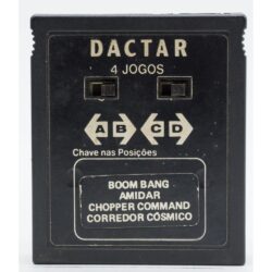 Cartucho 4 Em 1 Atari 2600 (Jogos Boom Bang, Amidar, Chopper Command E Corredor Cósmico) (Dactar)