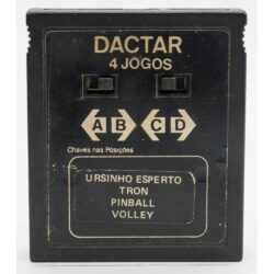 Cartucho 4 Em 1 Atari 2600 (Jogos Ursinho Esperto, Tron, Pinball E Volley) (Dactar)