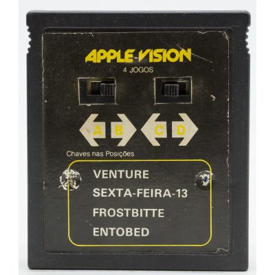 Cartucho 4 Em 1 Atari 2600 (Jogos Venture, Sexta Feira 13, Frostbitte E Entobed) (Dactar)