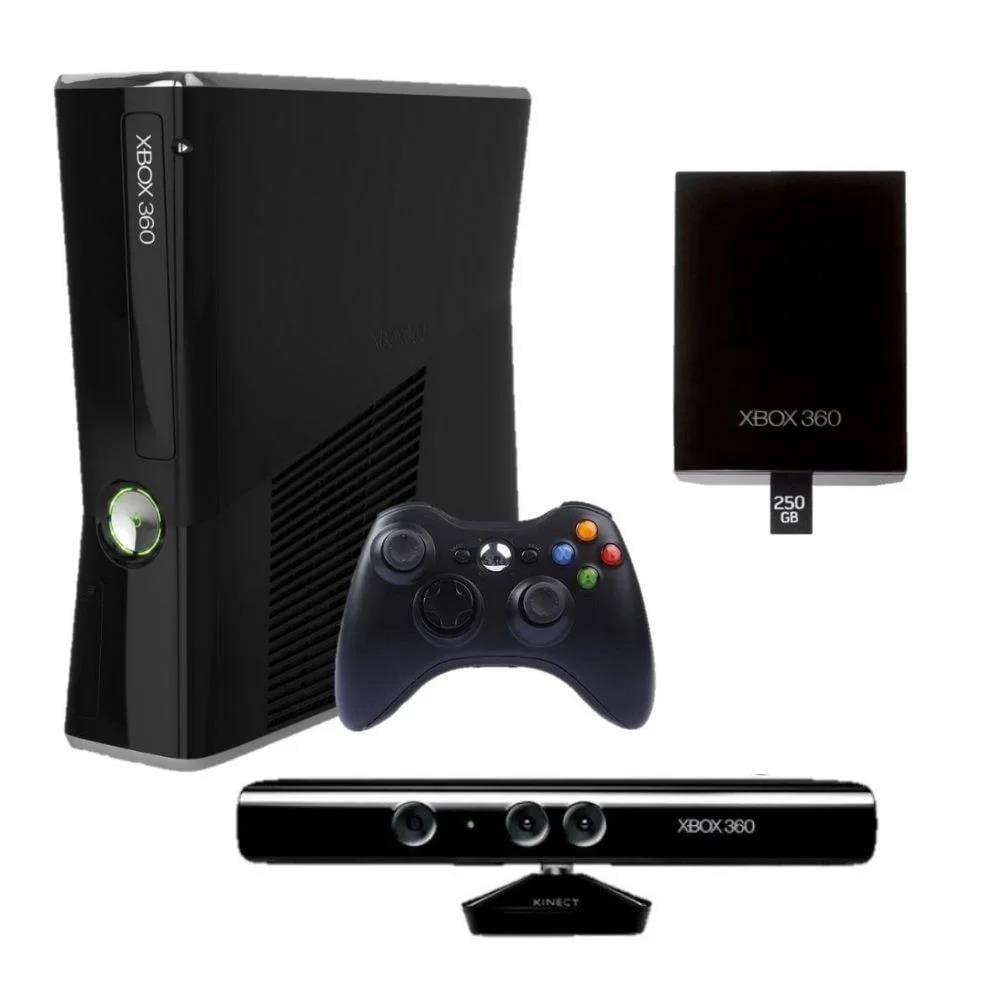 Xbox 360 DESTRAVADO com 2 controle com kinect hd 250gb 110v - Games Você  Compra Venda Troca e Assistência de games em geral