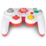 Controle Com Fio Estilo Gamecube - Nintendo Switch (Super Smash) - Mario White Red - Power-A