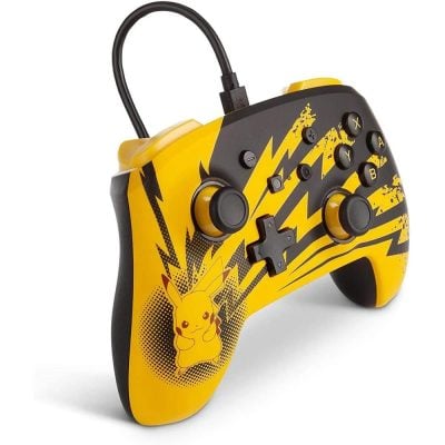 Controle Com Fio Nintendo Switch - Lightning Pikachu - Enhanced Power-A