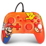 Controle Com Fio Nintendo Switch – Mario Vintage – Enhanced Power-A Controle Com Fio Nintendo Switch - Mario Vintage - Enhanced Power-A