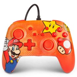 Controle Com Fio Nintendo Switch - Mario Vintage - Enhanced Power-A