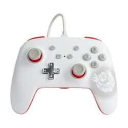 Controle Com Fio Nintendo Switch - Mario White - Enhanced Power-A