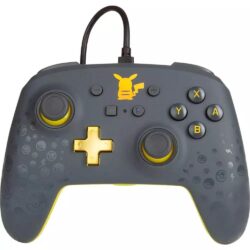 Controle Com Fio Nintendo Switch - Pikachu Gray - Enhanced Power-A