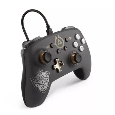 Controle Com Fio - Nintendo Switch - Zelda Hylian Shield - Enhanced Power-A