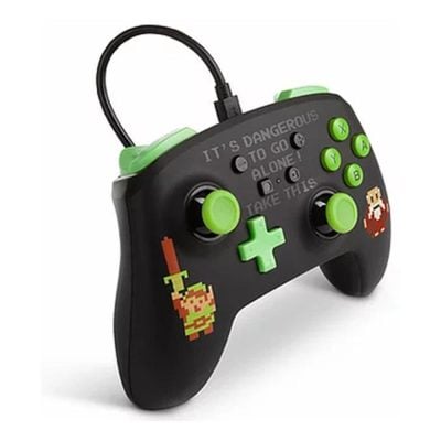 Controle Com Fio Nintendo Switch - Zelda Retro - Enhanced Power-A