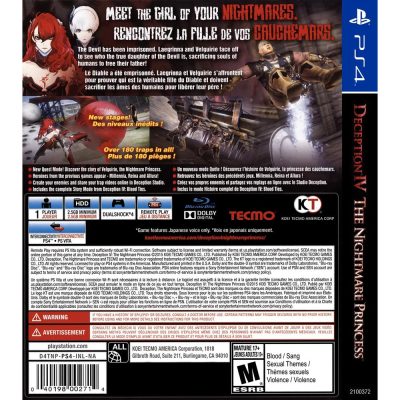 Deception Iv The Nightmare Princess Ps4 (Jogo Midia Fisica)