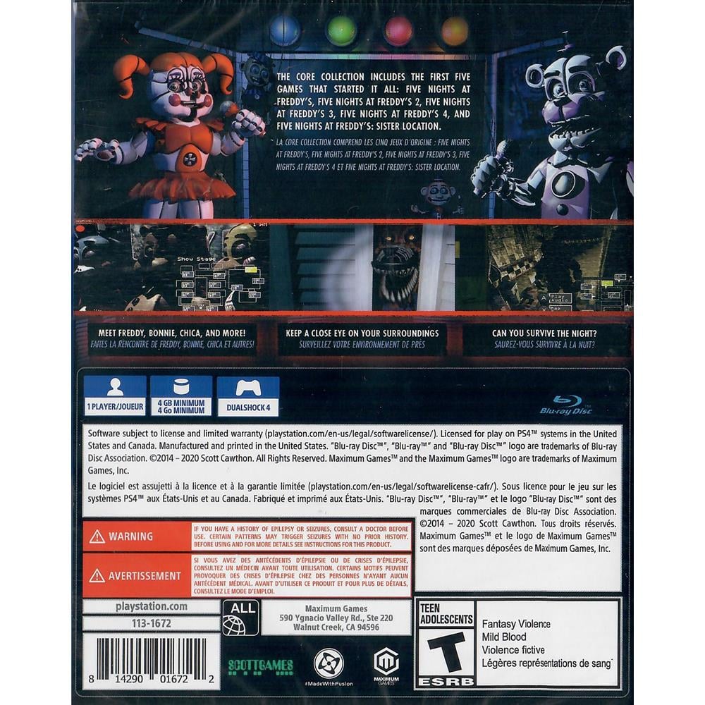 Jogo para PS4 Five Nights At Freddy'S Core Collection