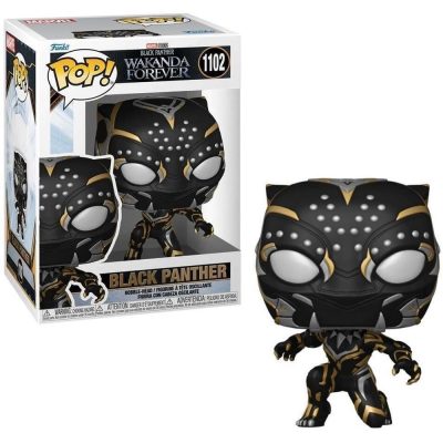 Funko Pop Black Panther 1102 (Crouching) (Wakanda Forever) (Marvel)