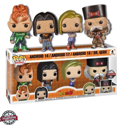 Funko Pop Dragon Ball Z 4-Pack (Android 16 / Android 17 / Android 18 / Dr. Gero)