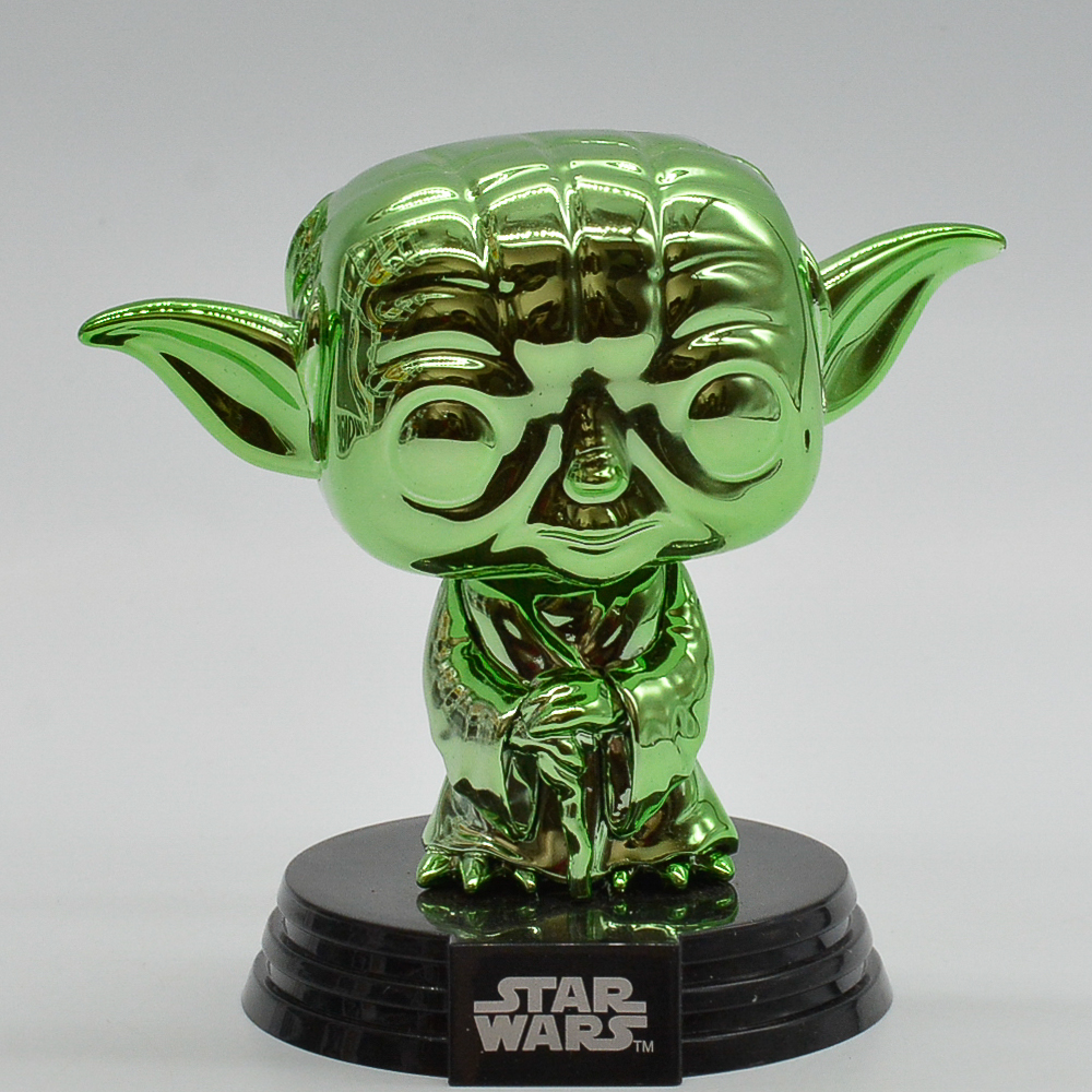Funko Pop Yoda 124 (Green Chrome) (Star Wars) (Exclusive Summer Convention 2019)