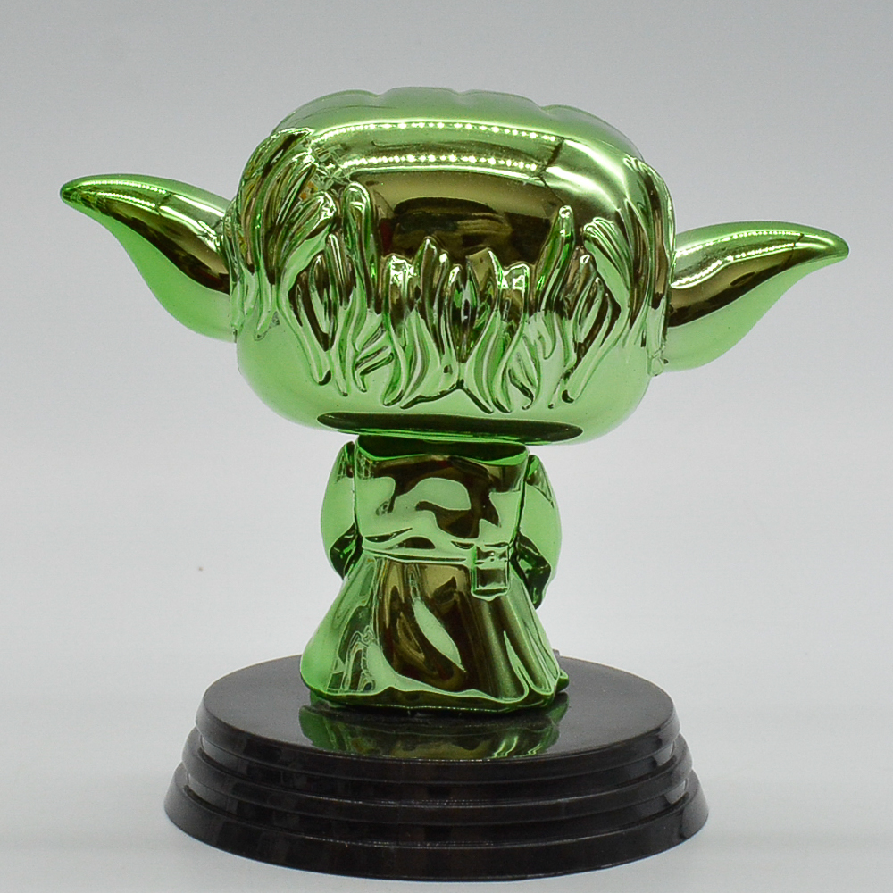 Funko Pop Yoda 124 (Green Chrome) (Star Wars) (Exclusive Summer Convention 2019)