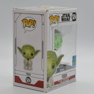 Funko Pop Yoda 124 (Green Chrome) (Star Wars) (Exclusive Summer Convention 2019)