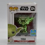 Funko Pop Yoda 124 (Green Chrome) (Star Wars) (Exclusive Summer Convention 2019)