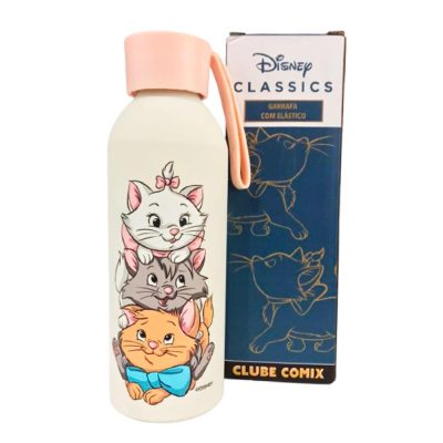 Garrafa Com Elástico Marie Aristocats - 500Ml