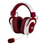 Headset Gamer Redragon Hero, Driver De 53Mm, P3, Branco Com Vermelho - H530-R