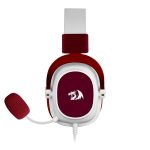 Headset Gamer Redragon Hero, Driver De 53Mm, P3, Branco Com Vermelho - H530-R