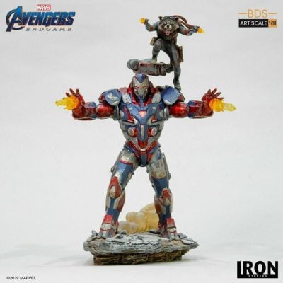 Iron Patriot & Rocket (Marvel Avengers: Endgame) - Bds Art Scale 1/10 - Iron Studios