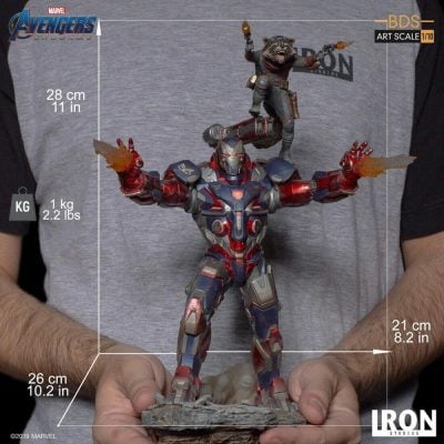 Iron Patriot & Rocket (Marvel Avengers: Endgame) - Bds Art Scale 1/10 - Iron Studios