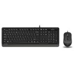 Teclado E Mouse Usb A4tech Fstyler F1010 Preto E Cinza Teclado E Mouse Usb A4tech Fstyler F1010 Preto E Cinza