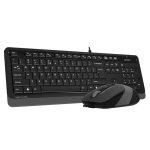 Teclado E Mouse Usb A4tech Fstyler F1010 Preto E Cinza Teclado E Mouse Usb A4tech Fstyler F1010 Preto E Cinza