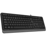 Teclado Usb A4tech Fstyler Fk10 Multimidia Preto E Cinza Teclado Usb A4tech Fstyler Fk10 Multimidia Preto E Cinza