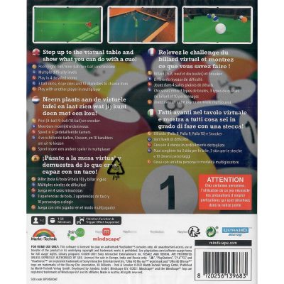 3D Billiards Pool & Snooker Ps5
