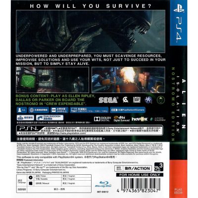 Alien Isolation Ps4 (Asiatico) (Inglês)
