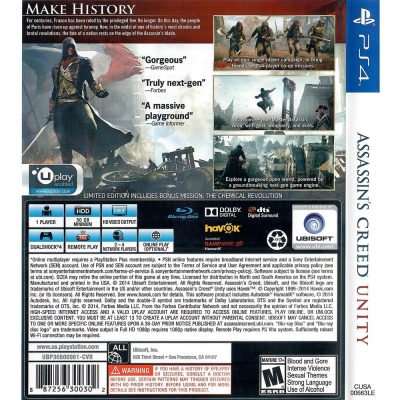 Assassins Creed Unity Ps4