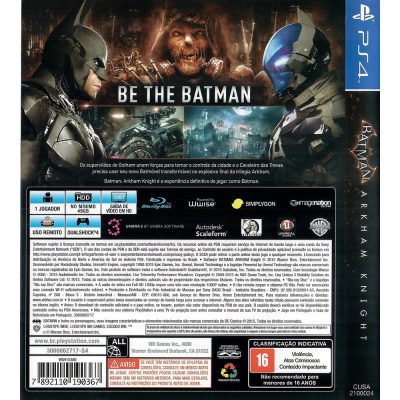 Batman Arkham Knight Ps4