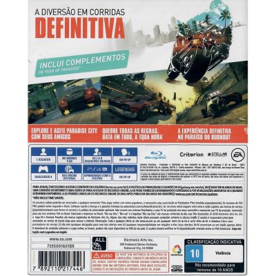 Burnout Paradise Remastered Ps4