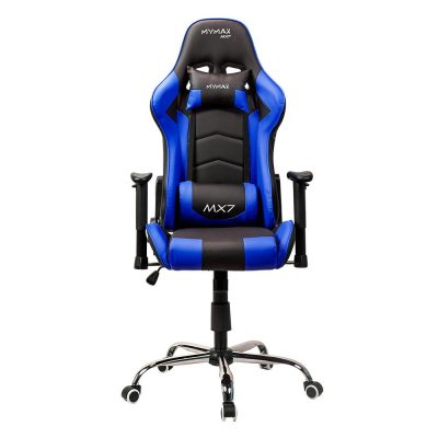 Cadeira Gamer Mx7 Giratoria Preto/Azul