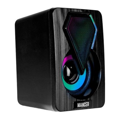 Caixa De Som Mancer Airon, Rainbow, 8W Rms, Preto, Mcr-Arn-Rbw01