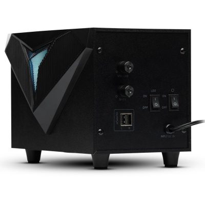 Caixa De Som Subwoofer Gamer Husky Gaming Frost 100, 11W Rms, Rgb, Usb, Preto - Hgmk012