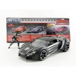 Carro Miniatura Lykan Hypersport 1:24 + Boneco Pantera Negra Diecast – Jada Metals Carro Miniatura Lykan Hypersport 1:24 + Boneco Pantera Negra Diecast - Jada Metals