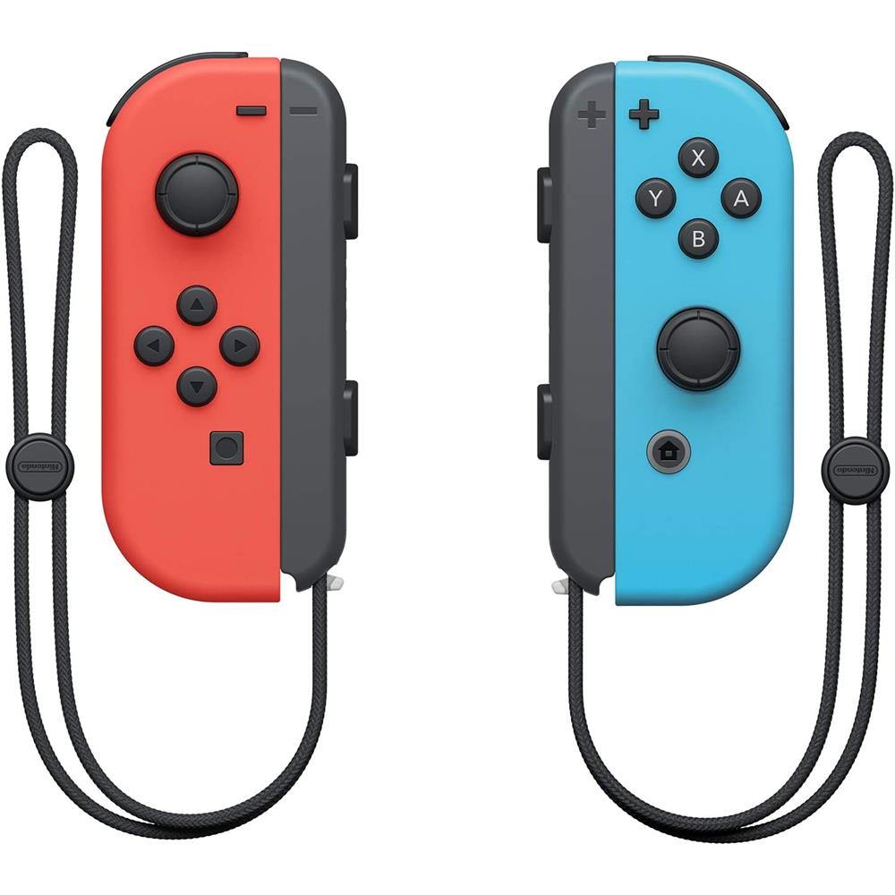 Controle Sem Fio Joy-Con Nintendo Switch (Direito E Esquerdo) (Vermelho E Azul Neon)