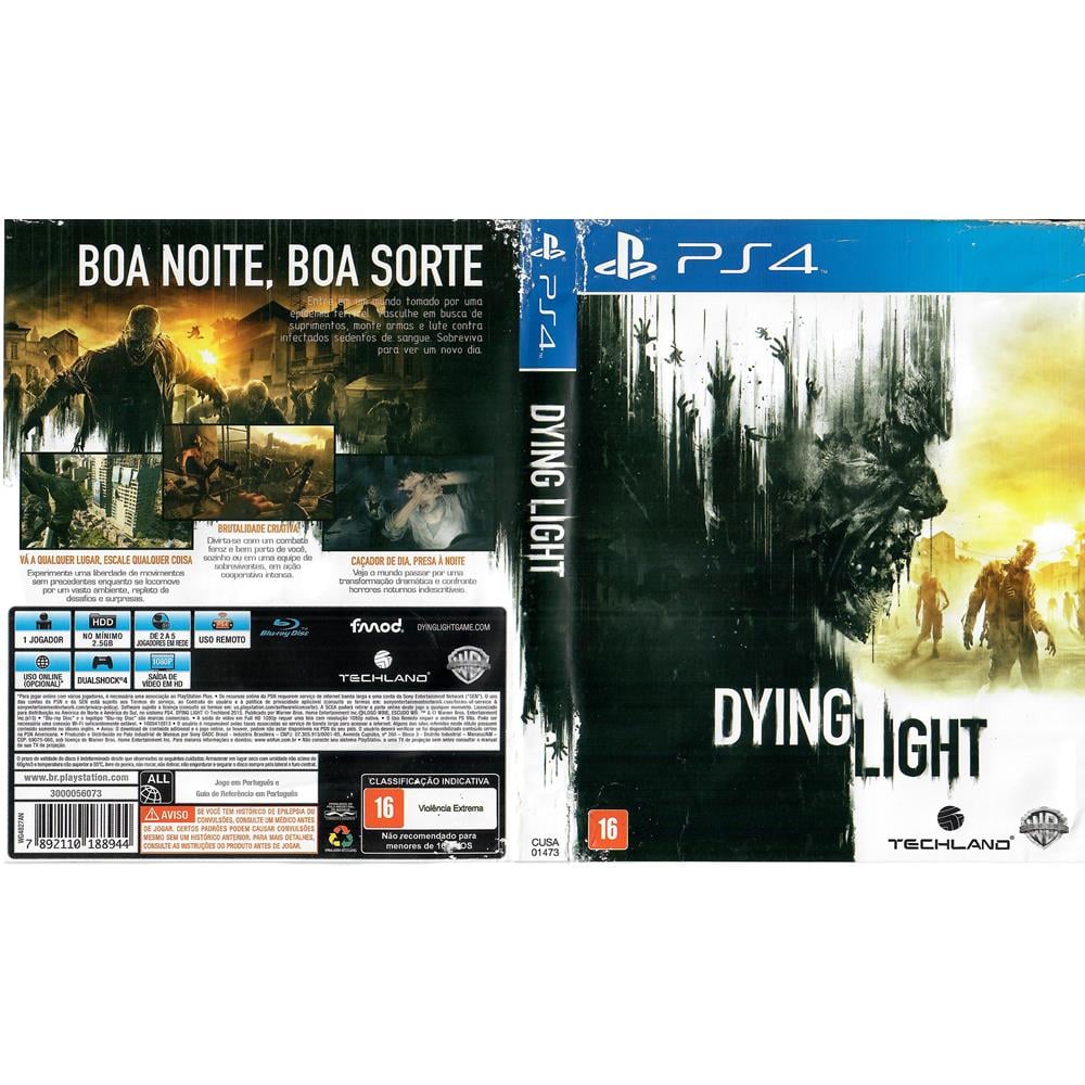 Dying Light Ps4 #3 (Com Detalhe) (Jogo Mídia Física) - Arena Games - Loja  Geek