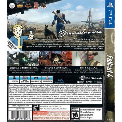 Fallout 4 Ps4 #1 (Com Mapa)