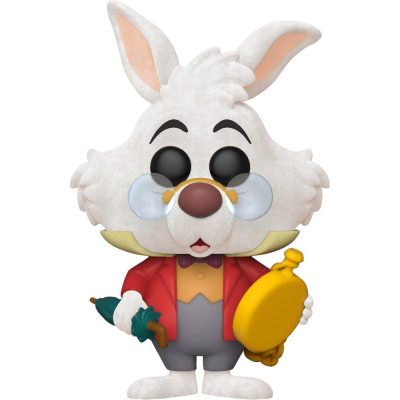 Funko Pop Tees - White Rabbit (Flocked) 1062 + Camiseta G (Alice In Wonderland)